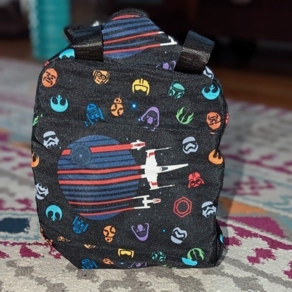 Y2K Galactic Spacecore Black Star Wars Cosmic Printβ Insulated Lunch Cooler Bag